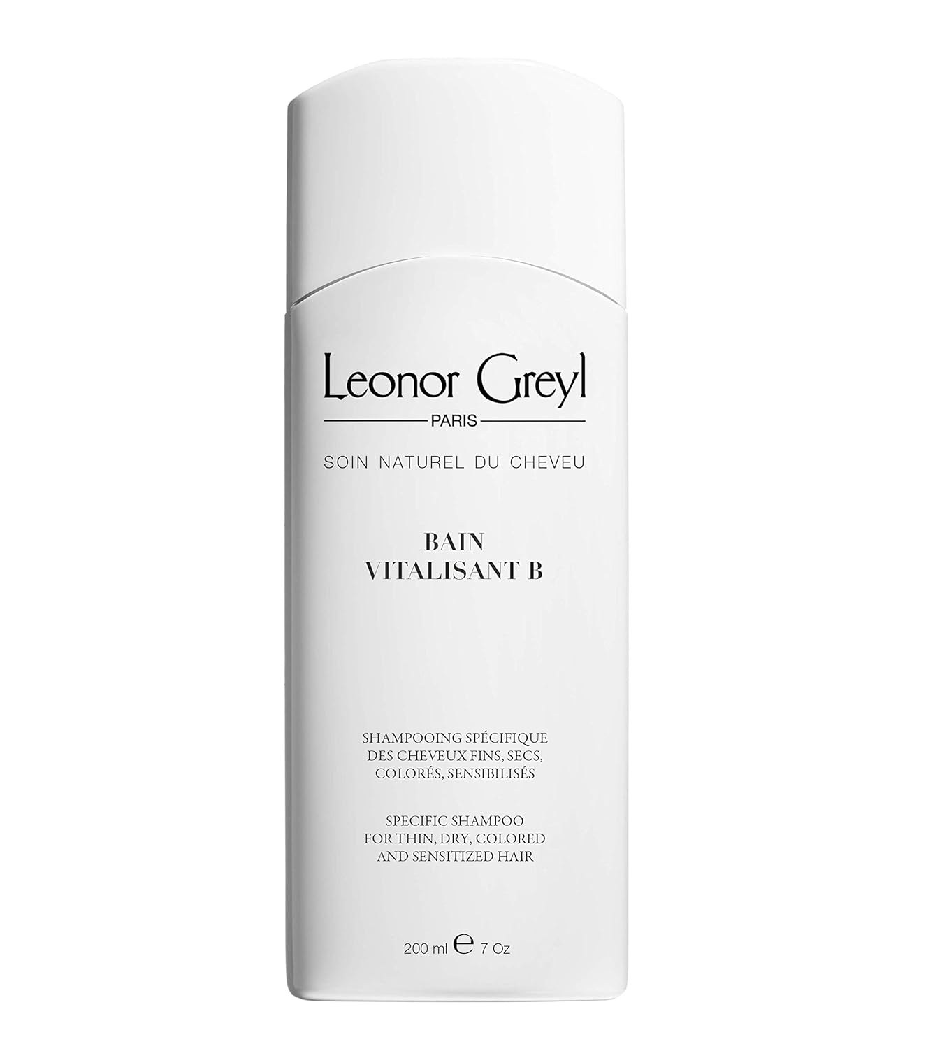 Leonor Greyl Paris – Bain Vitalisant B – Champú específico para cabello fino, teñido o dañado – (5.2 Oz)