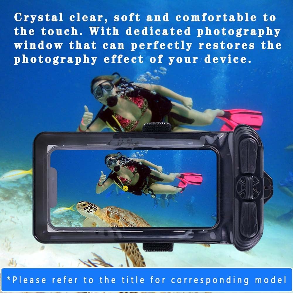 Puccy Funda compatible con Honor X50, bolsa impermeable negra (no película protectora de pantalla)