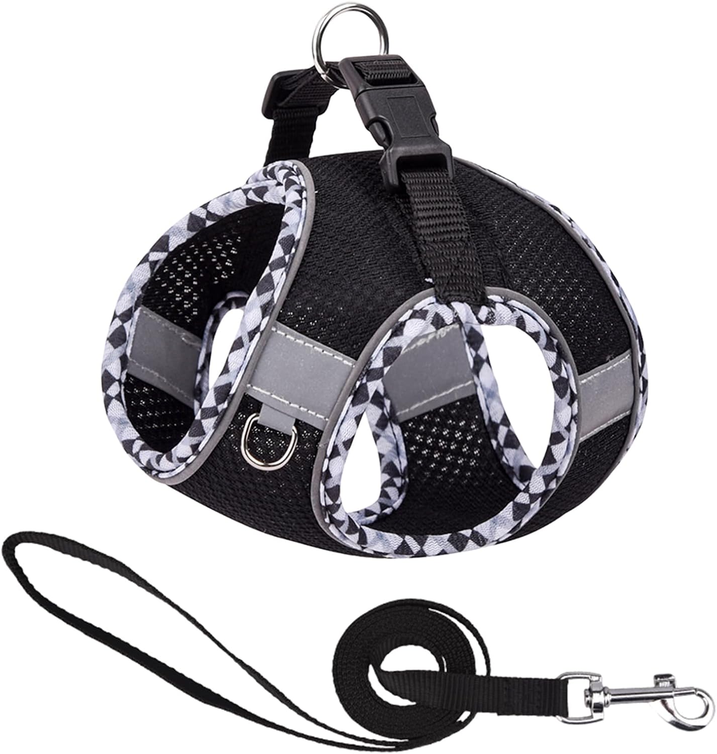 Lindo arnés a cuadros para perros pequeños, de malla suave, arnés y correa para perros pequeños, arnés y correa para perros pequeños, chaleco para