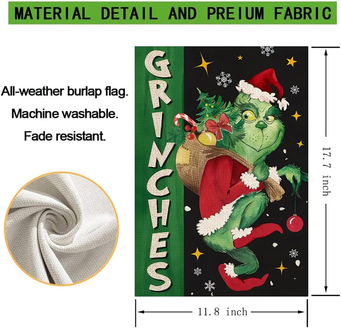 Banderas de jardín de Navidad para exteriores, 12 x 18 pulgadas, diseño de doble cara, decoración de bandera de jardín de Navidad, suministros de