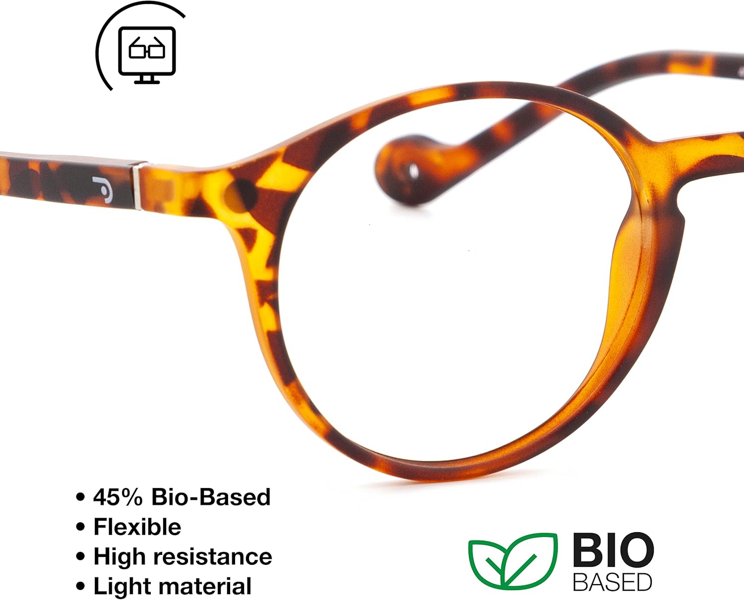 lentes de lectura para presbicia para lectores anti luz azul para hombre y mujer. Toque de goma, patillas flexibles y lentes antirreflectantes.