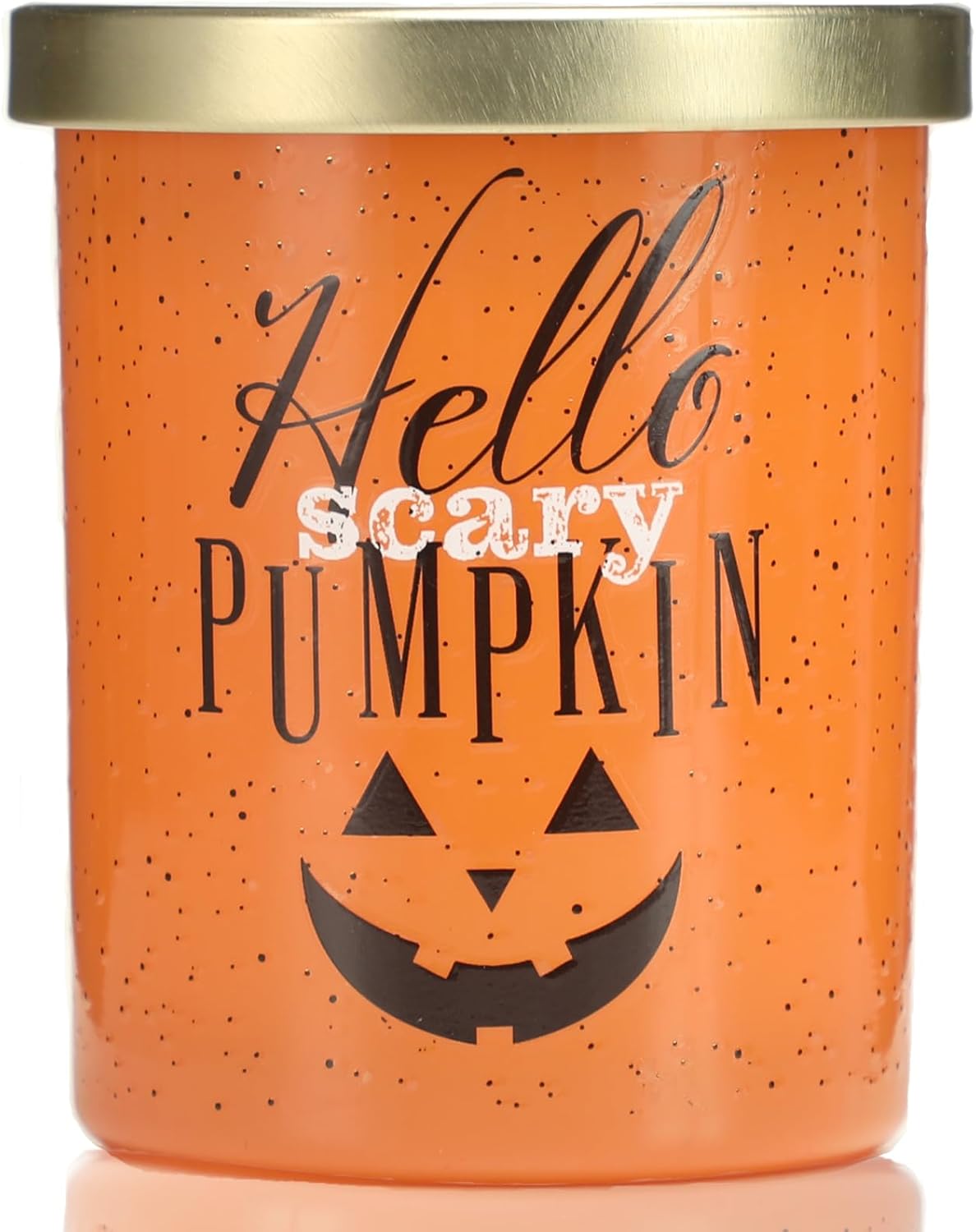 Vela perfumada de calabaza, regalo de otoño y Halloween, 10 onzas, velas en tarro de cera de soja prémium para el hogar (hola)