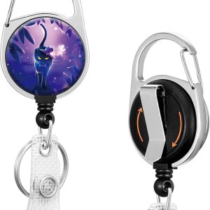 ZHENBAOLAI Carrete retráctil, soporte para insignias, resistente con clip giratorio para cinturón, clips de identificación con nombre, llavero para ZHENBAOLAI Carrete retráctil, soporte para insignias, resistente con clip giratorio para cinturón, clips de identificación con nombre, llavero para