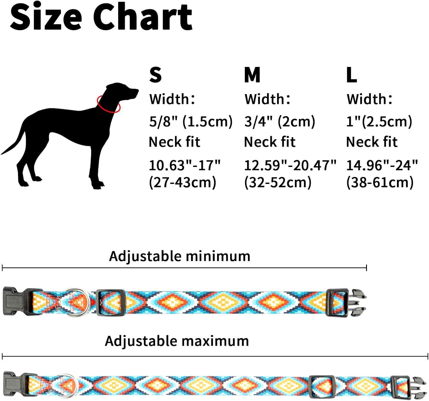 Charmkit Collar de perro para perros pequeños, medianos y grandes, collares suaves ajustables para cachorros con hebilla de liberación rápida, M