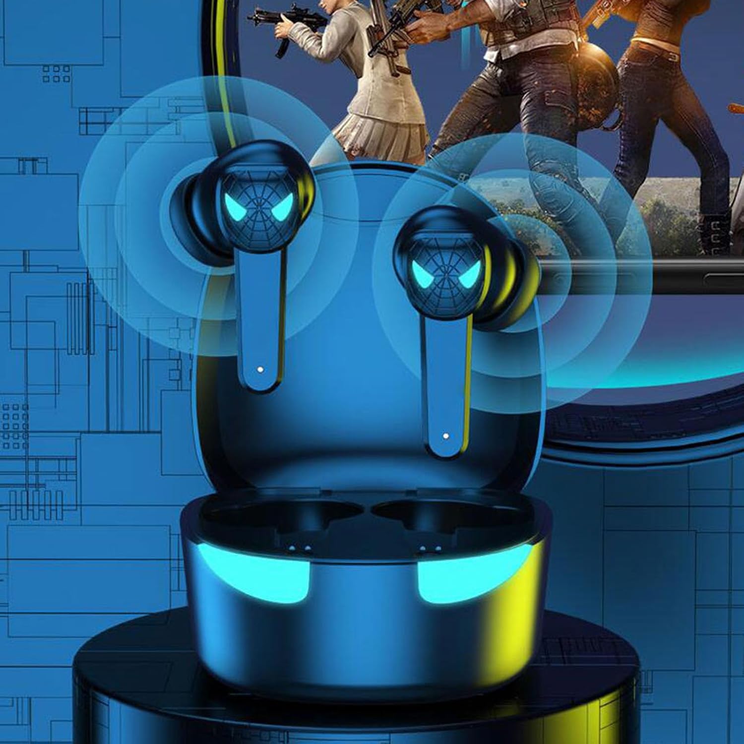 Auriculares inalámbricos Bluetooth Auriculares inalámbricos True Auriculares Bluetooth Control con estuche de carga Auriculares estéreo Auriculares