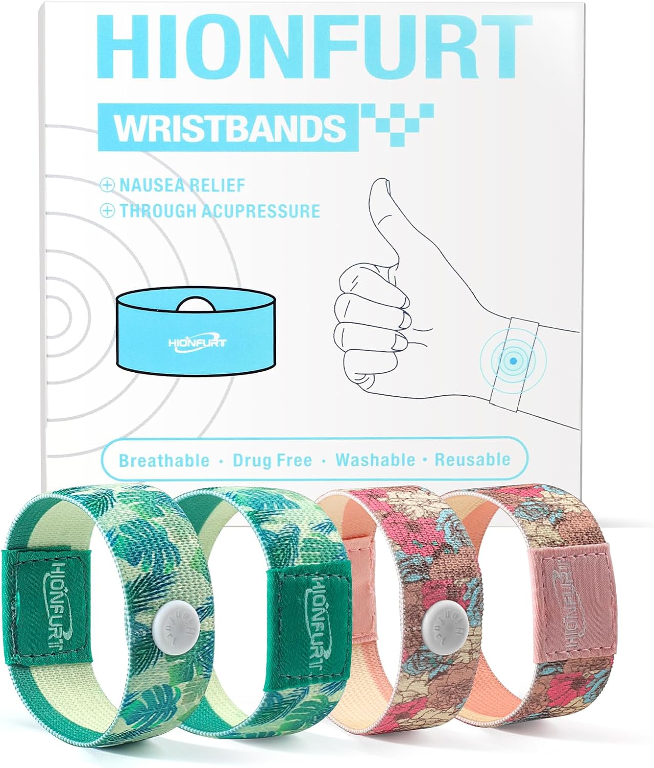 Pulseras para enfermedad del mar, mareo por movimiento (crucero, avión) para aliviar las náuseas matutinas