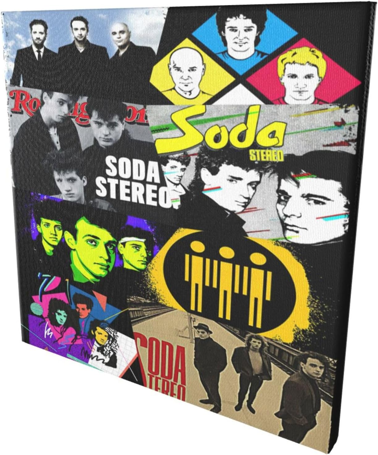 IsjHLAMr Soda Rock Band Decoración Estéreo Pintura Arte de Pared Para Biblioteca Gimnasio Decoración Moderna Listo Para Colgar Decoración Decoración