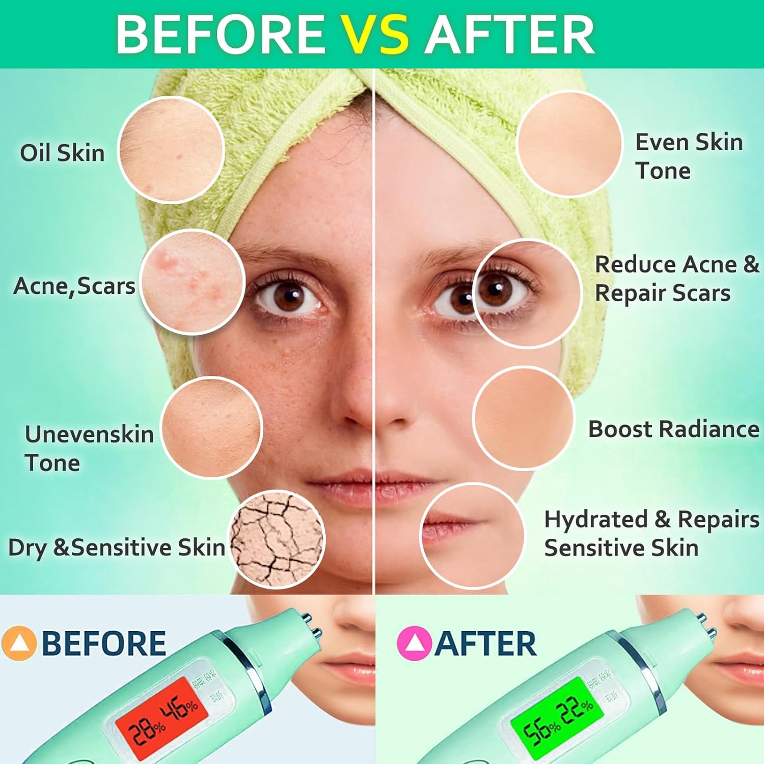 Máscara de gelatina en polvo para faciales, máscaras de gelatina de aloe vera para profesionales faciales, máscara facial de gelatina, hidratante,
