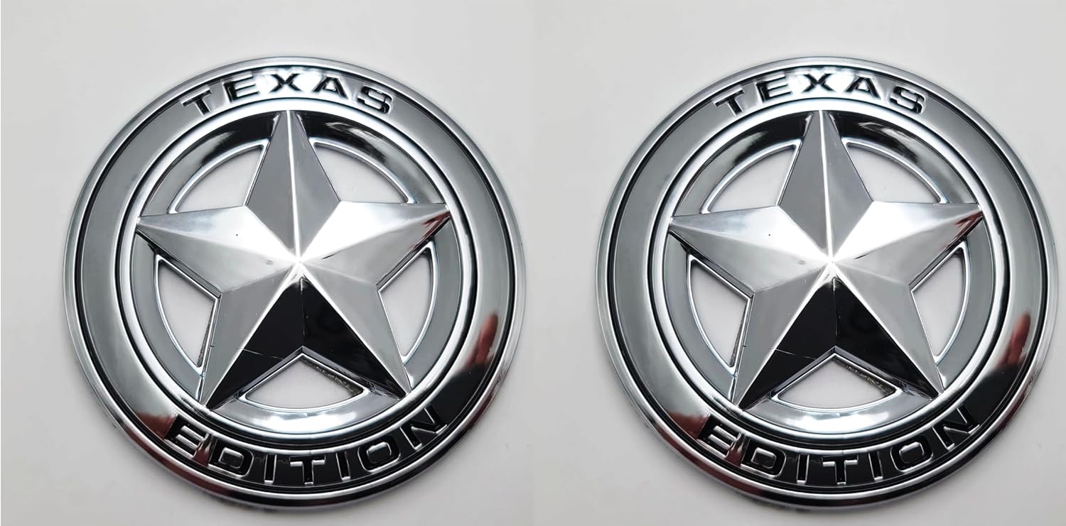 2 emblemas universales de edición de Texas, compatibles con Tundra, Tacoma, F150, Silverado, Titán, capucha, puerta, portón trasero, rejilla,