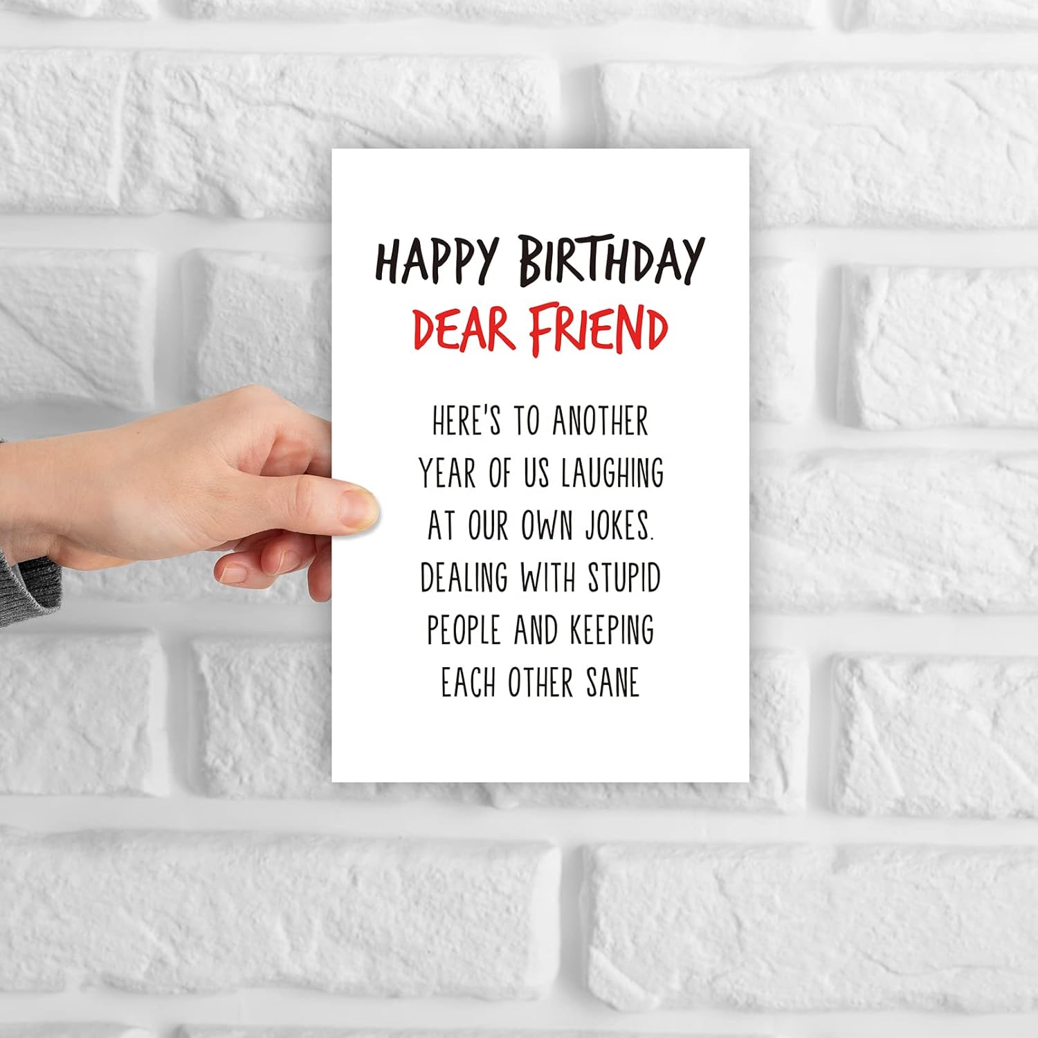 GYYsweetus Tarjeta de feliz cumpleaños para mejor amigo, tarjeta de cumpleaños para compañero de trabajo, divertido regalo de cumpleaños para