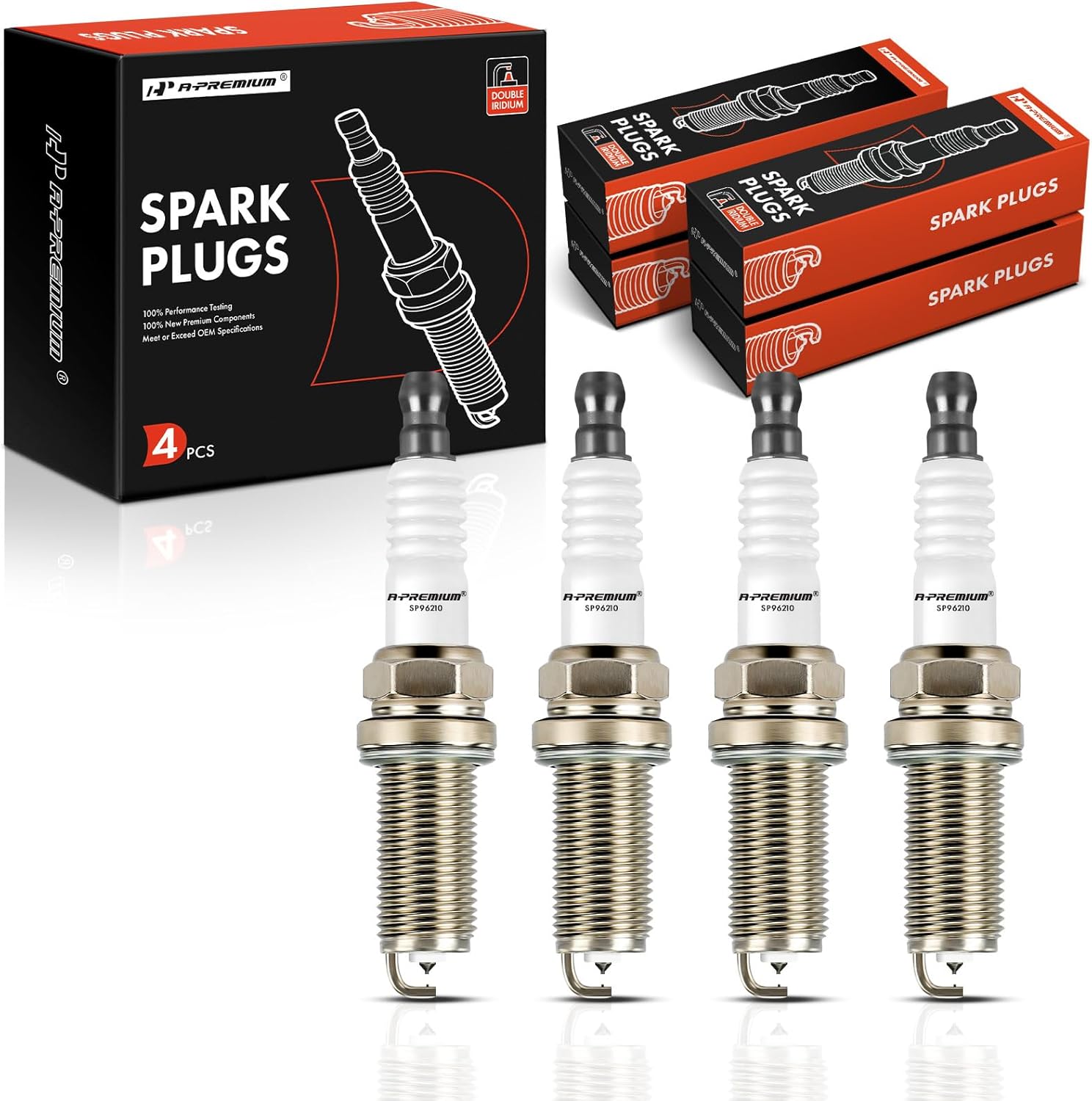 A-Premium Bujías de iridio dobles compatibles con Toyota Camry 2018-2020, RAV4 2019-2020, Corolla 2019-2020, Highlander 2020, Avalon 2019-2020 y