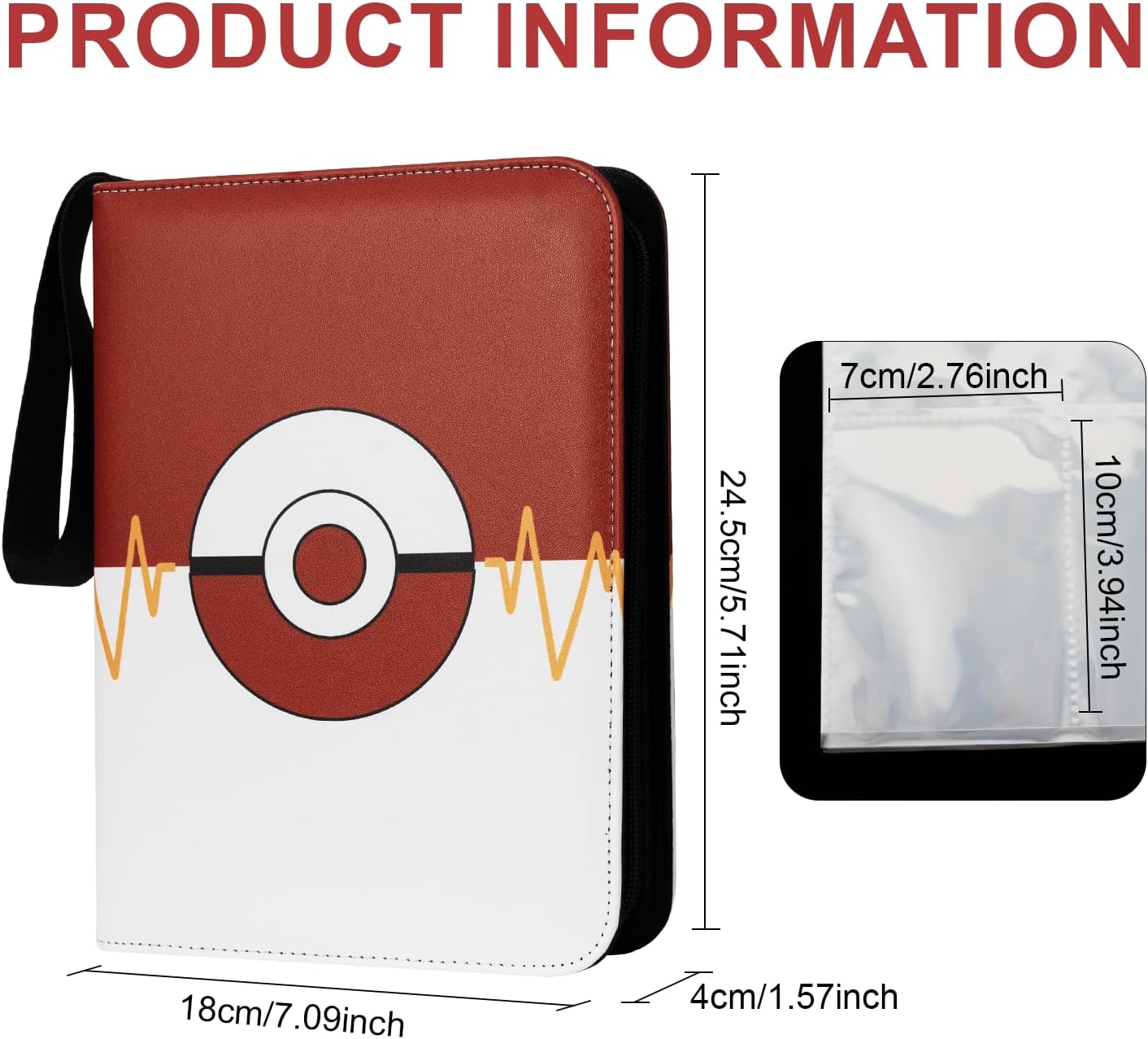Awedsu Álbumes coleccionables para tarjetas coleccionables, fundas protectoras coleccionables para tarjetas coleccionables, carpeta de tarjetas de 4