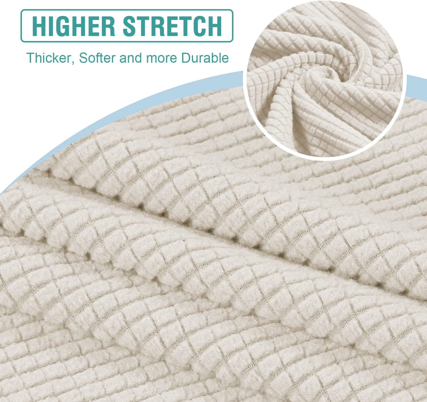 Elehealthy Funda de sofá seccional de 3 piezas para sofá seccional en forma de L, protector elástico de muebles para sofá seccional izquierdo o