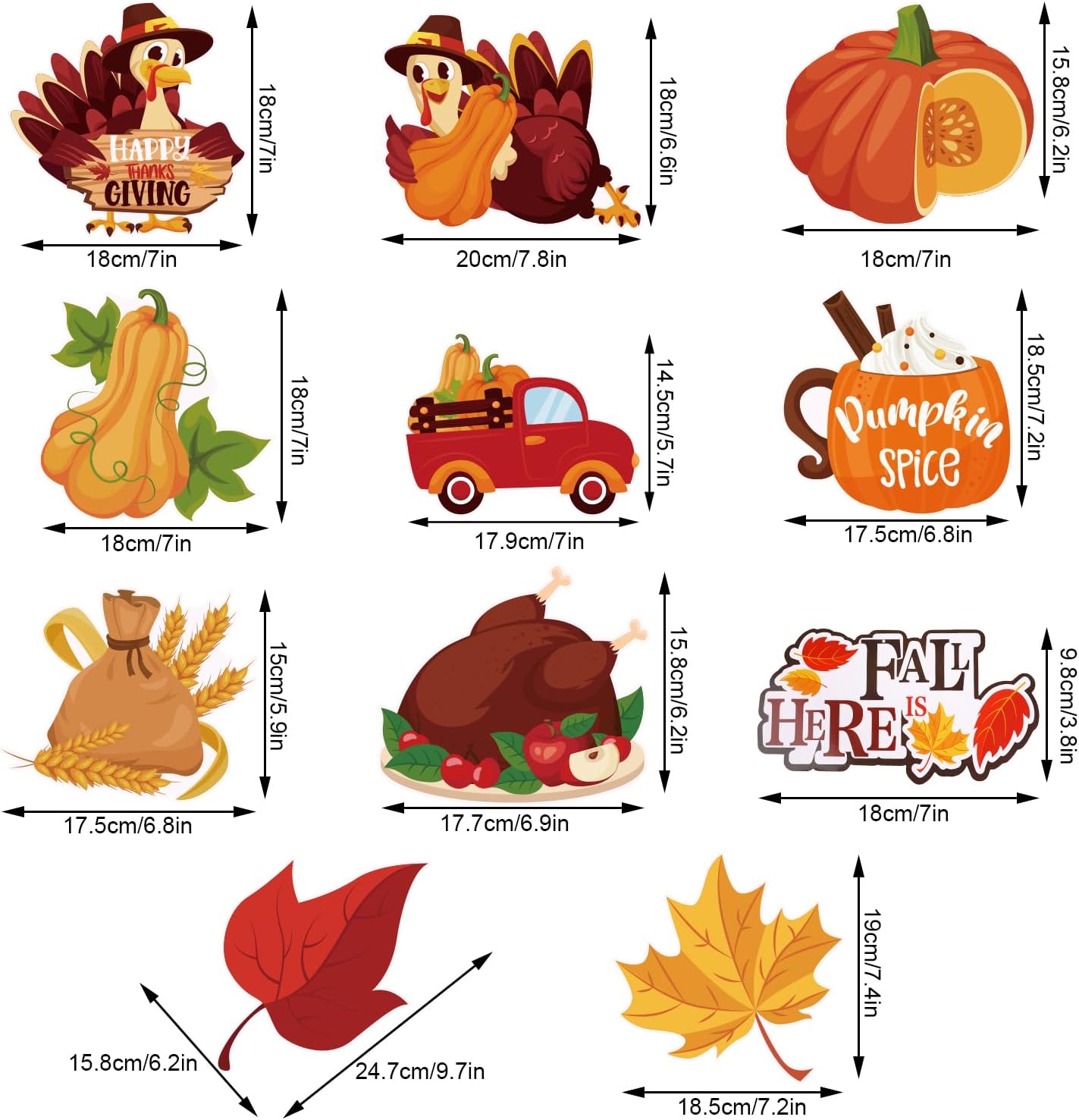 Remolinos colgantes de Acción de Gracias, 51 piezas de decoraciones de techo de Acción de Gracias, adornos colgantes de otoño para fiesta de Acción