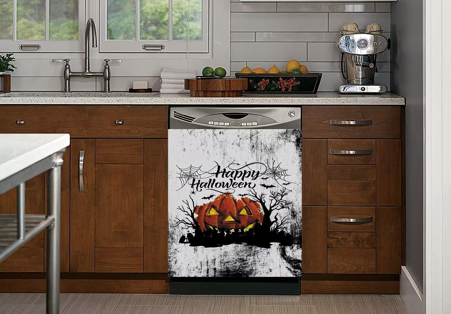 Calcomanía magnética decorativa para panel de nevera para puerta delantera, para puerta delantera, para cocina, hogar, gabinete, 23 x 26 pulgadas