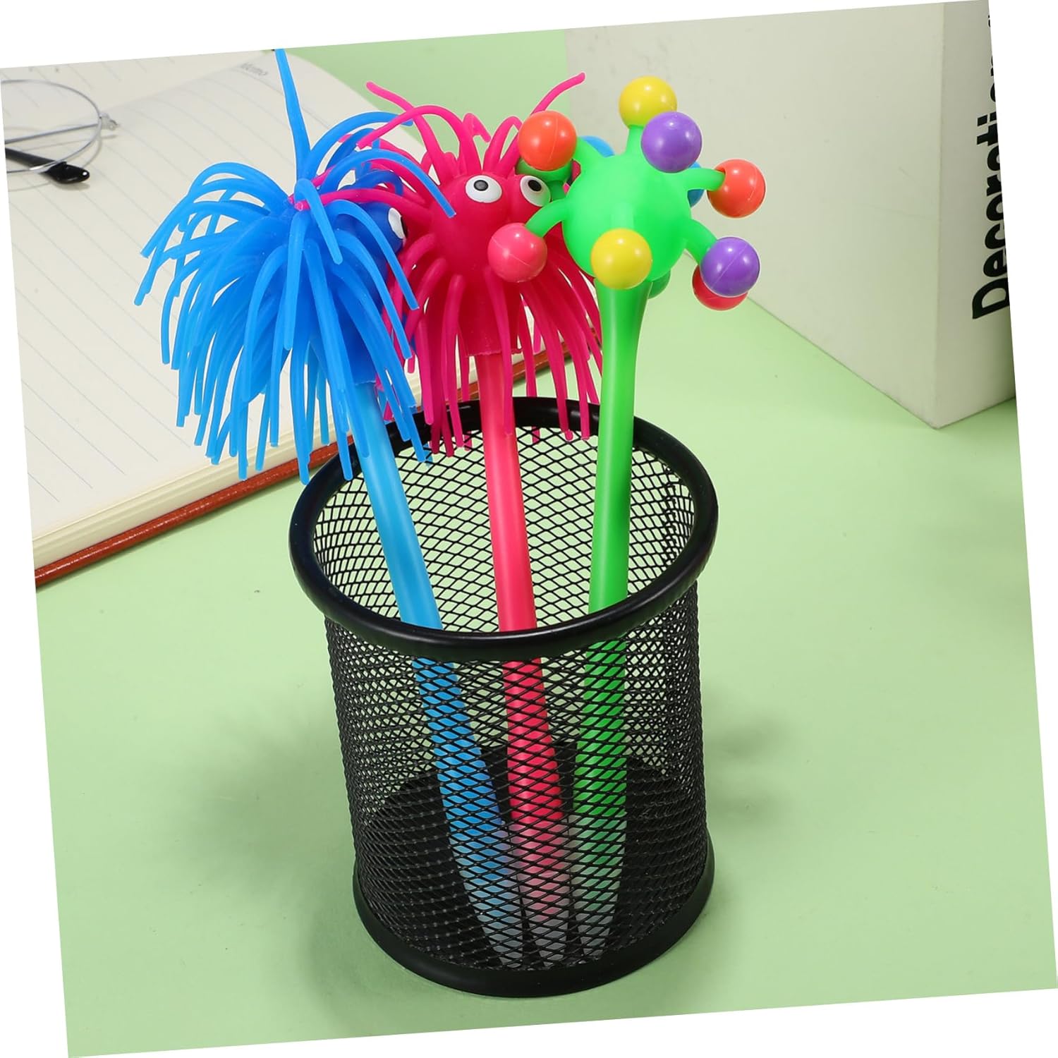 Toyvian 9 unids bolígrafos de bolas de oficina papelería creativos bolígrafos estudiantes bolígrafo bolígrafo oficina bolígrafo dibujos animados