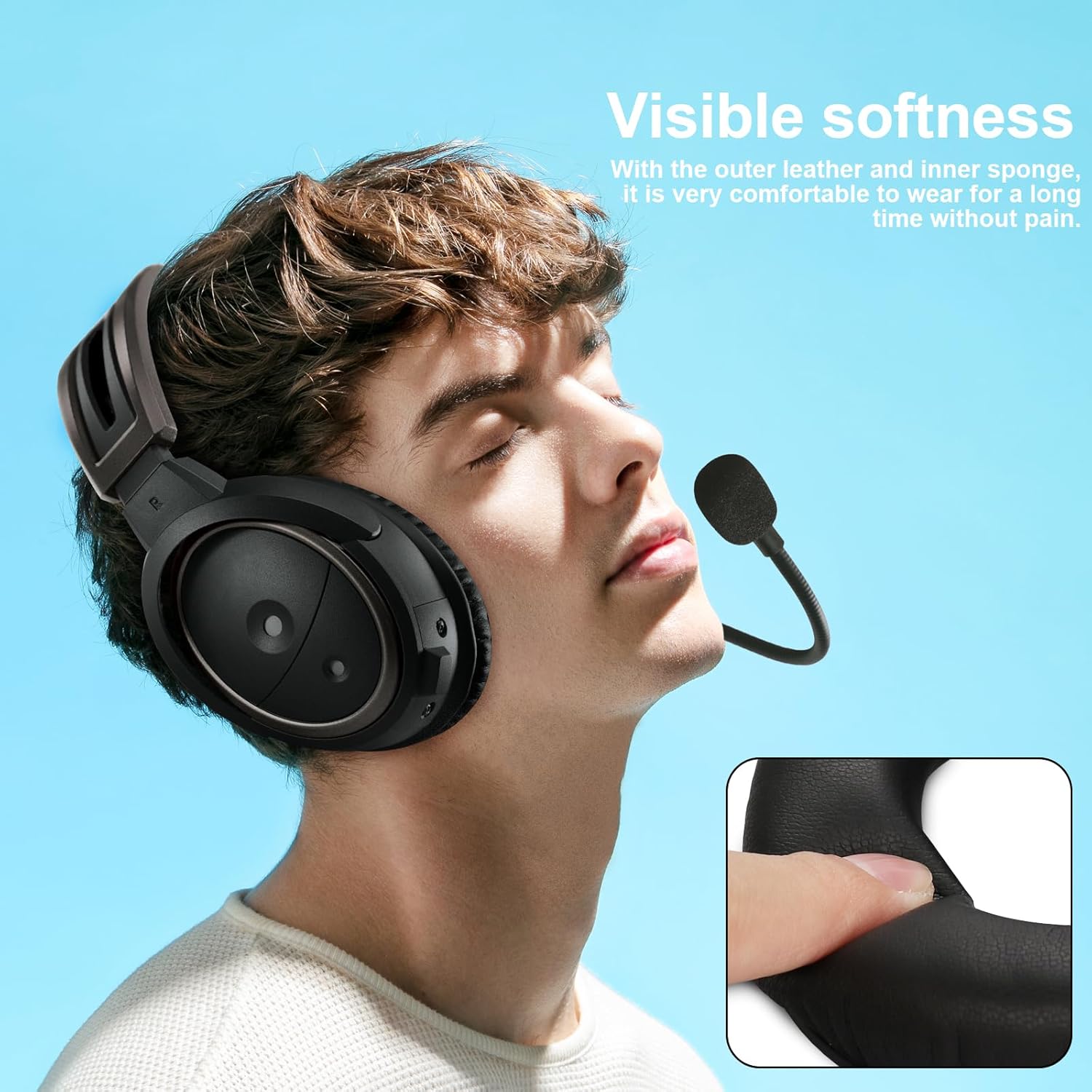 Almohadillas de repuesto para auriculares A20, accesorios compatibles con auriculares Bose Aviation Headset X A10 A20, almohadillas para