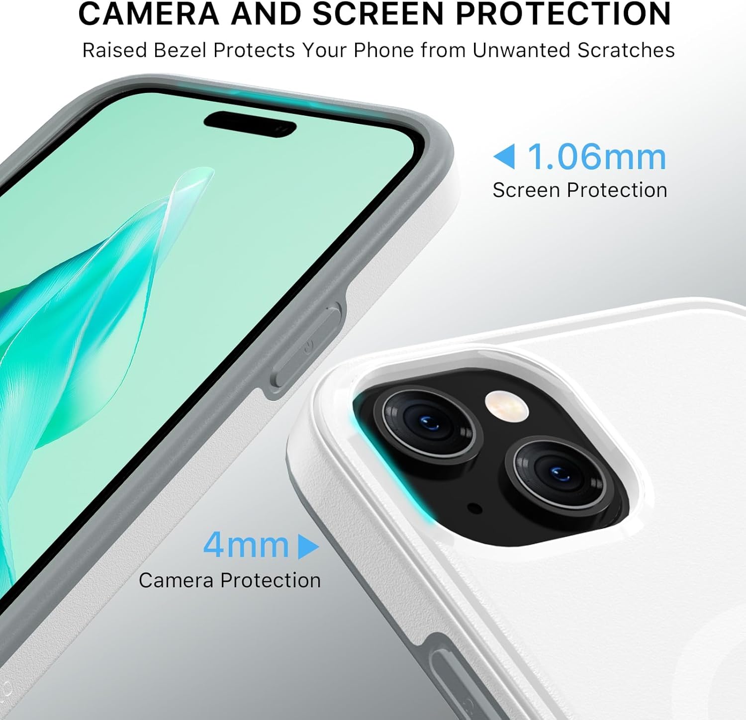 MYBAT PRO – Funda magnética para iPhone 15 de 6.1 pulgadas, compatible con MagSafe, funda delgada de la serie de fusibles, de policarbonato duro +