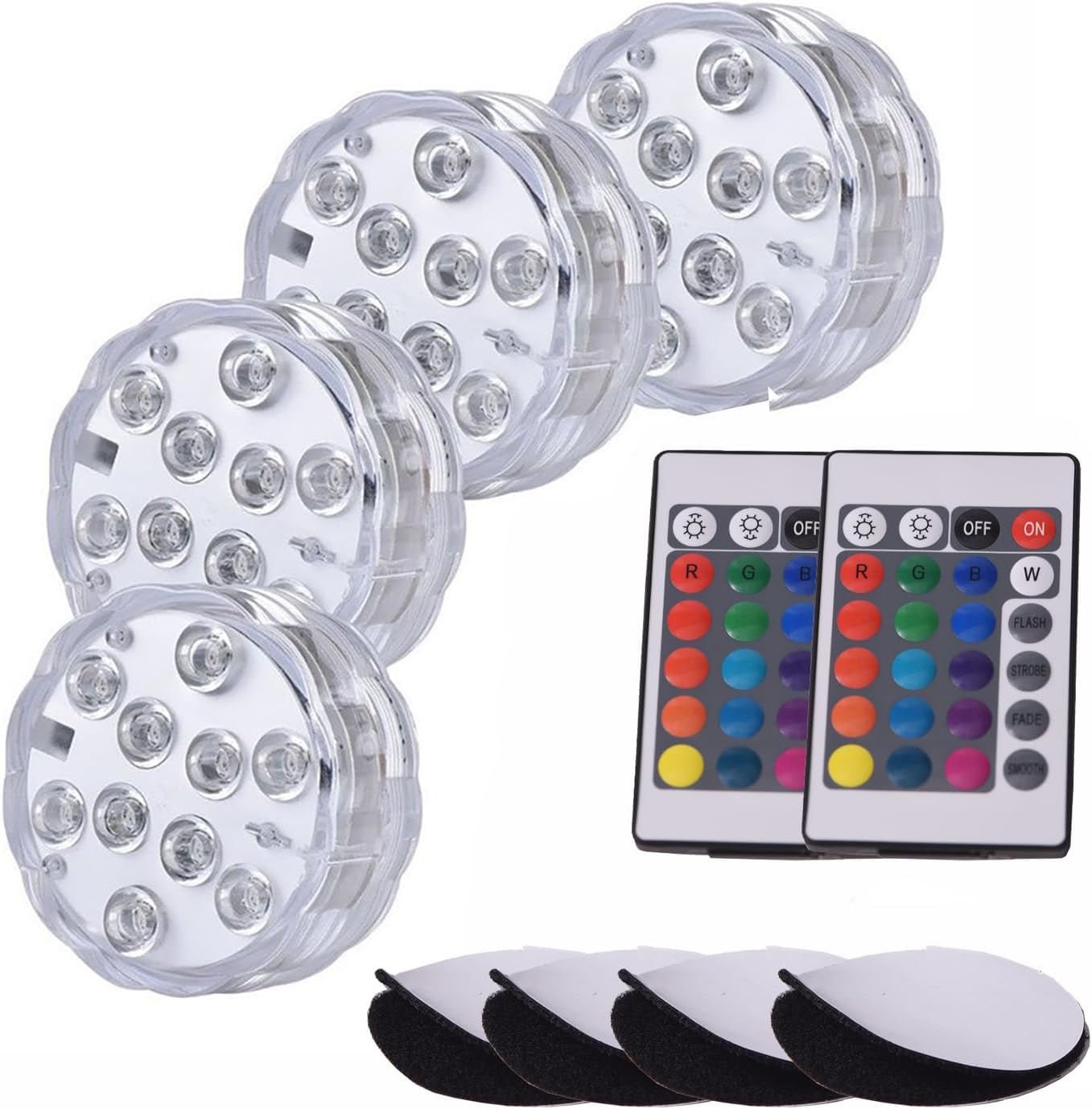 Luces inalámbricas para barco, luz de cortesía marina a pilas para cubierta interior de barco, cambio de color con control remoto para pesca,