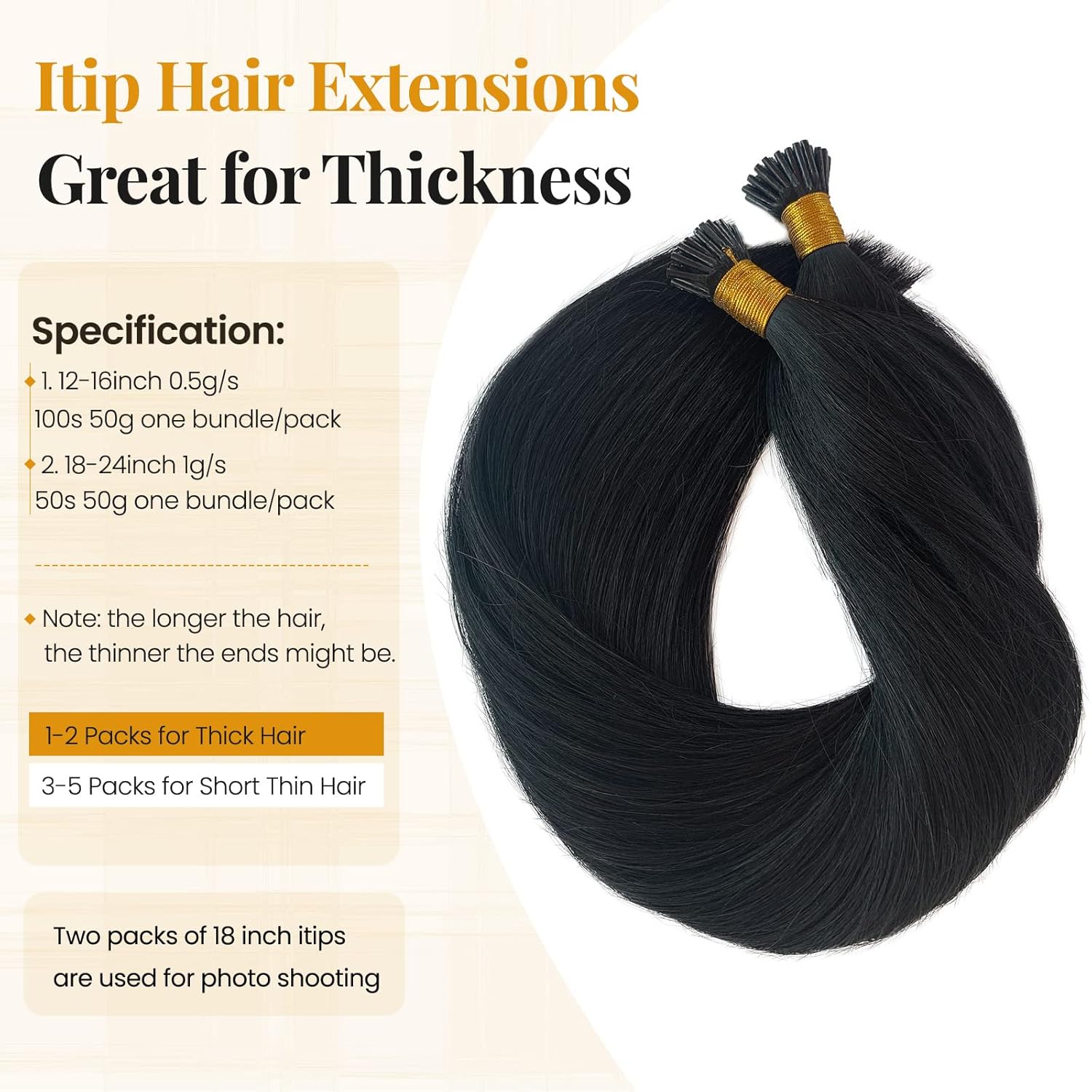 Extensiones de cabello humano real con punta I Tip color negro azabache, 1.76 oz, 100 spaquete, extensiones de cabello humano para mujeres negras,