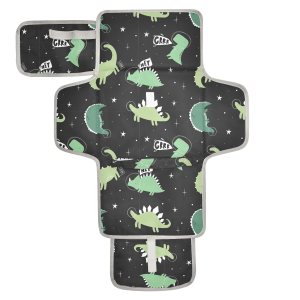 Cambiador portátil de dinosaurios, astronautas, cambiador de pañales de viaje para bebé, tapete plegable para pañales para recién nacidos, regalos Cambiador portátil de dinosaurios, astronautas, cambiador de pañales de viaje para bebé, tapete plegable para pañales para recién nacidos, regalos