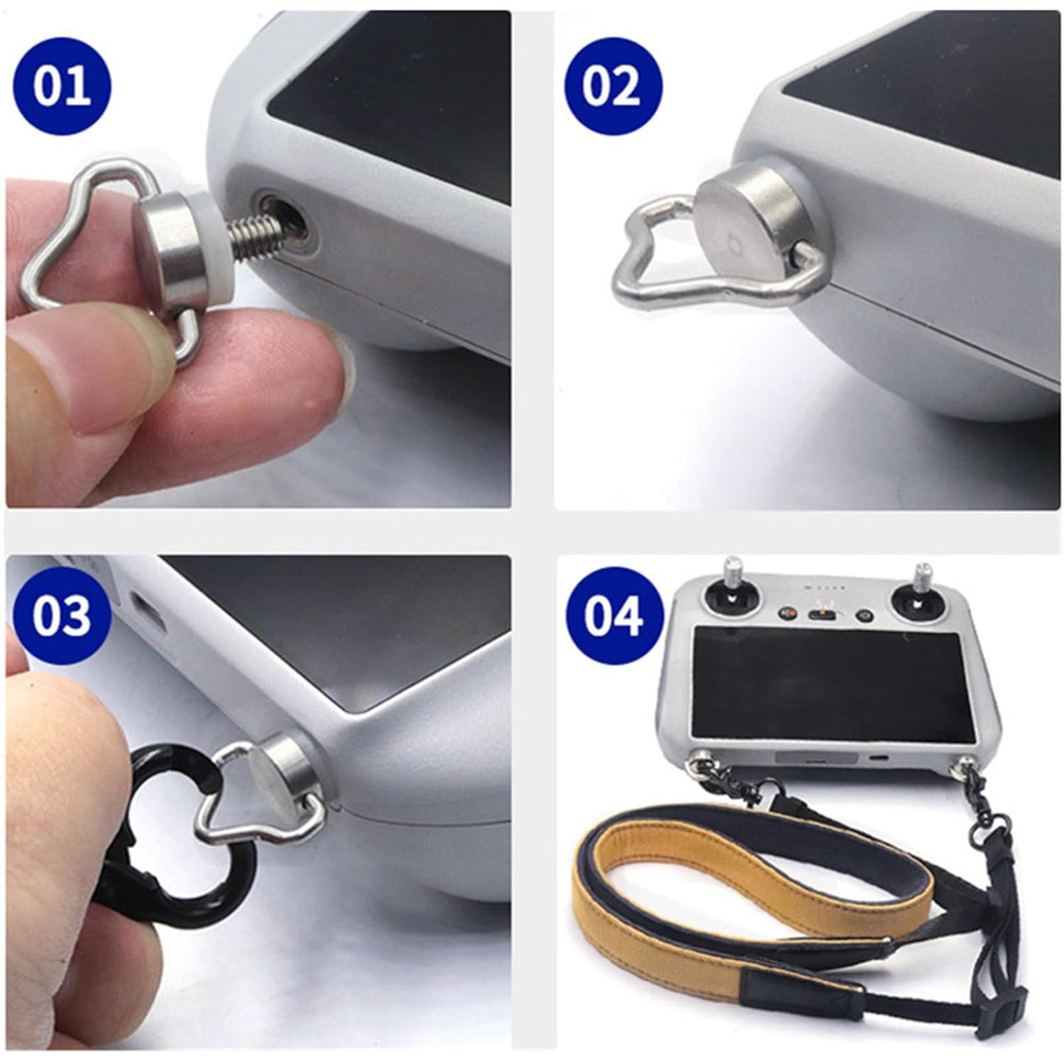 6 tornillos M4 para DJI RCRC 2  RC ProSmart Remote Controller Lanyard Accesorio Accesorios