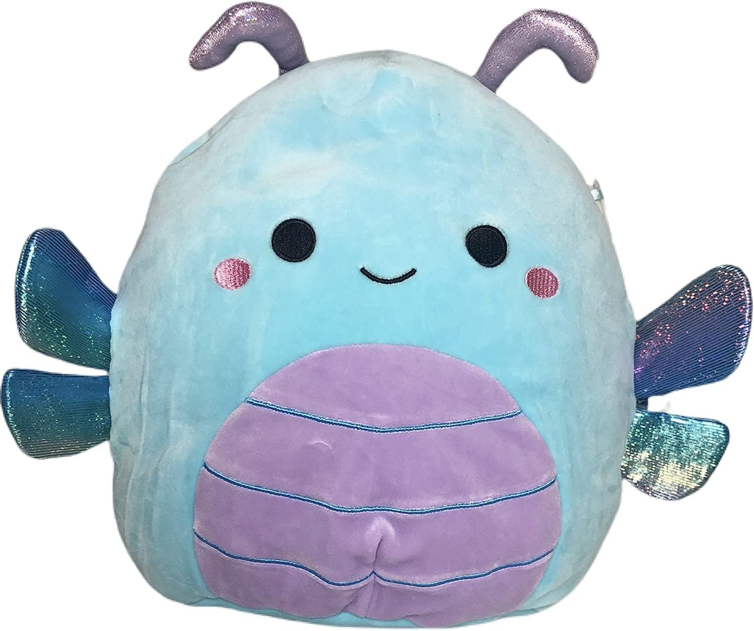 Squishmallows Peluche Kellytoy oficial de 10 pulgadas, suave, animales de juguete (Heather The Dragonfly)