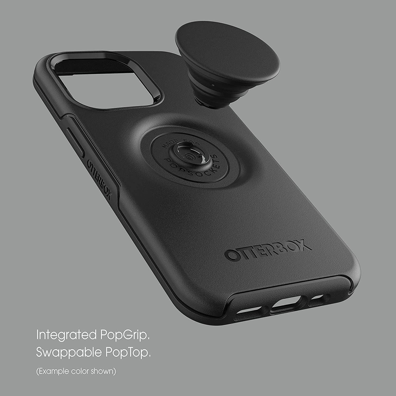 OtterBox + Pop Symmetry Series – Funda para iPhone 12 y iPhone 12 Pro (solamente) – Embalaje no minorista – Stay Peachy (gráfico rosa)