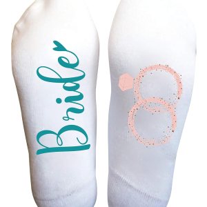 Designs by Kary Bride Socks Bridesmaid Wedding Squad Women’s Gifts Designs by Kary Bride Socks Bridesmaid Wedding Squad Women’s Gifts