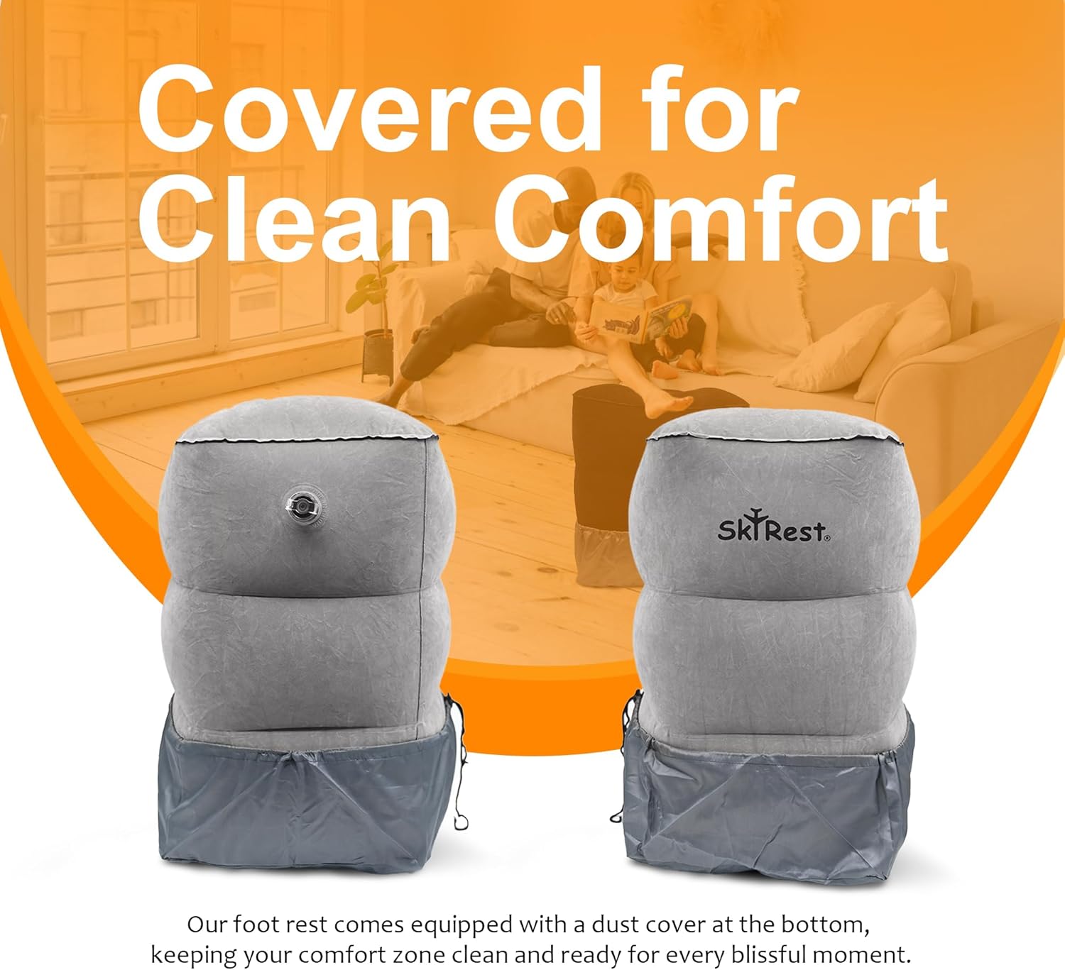 Almohada inflable de viaje con reposapiés estándar de avión para viajes en avión, automóvil, tren, hogar y oficina, cama de avión para niños