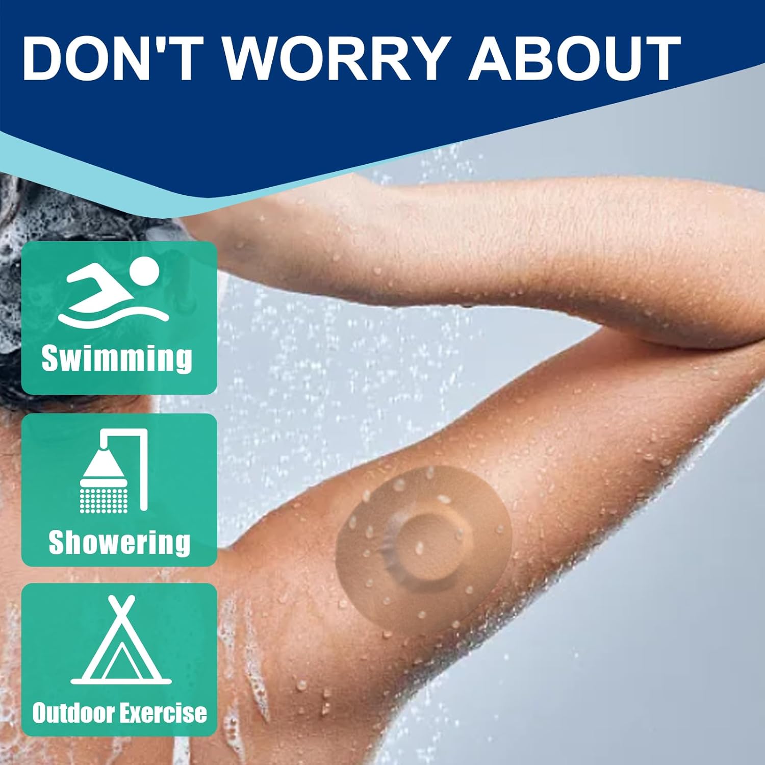 Paquete de 30 parches adhesivos Freestyle, cubiertas de sensor diseñadas para Freestyle Libre 23-Enlite-Medtronic Guardian, parches de sensor CGM,