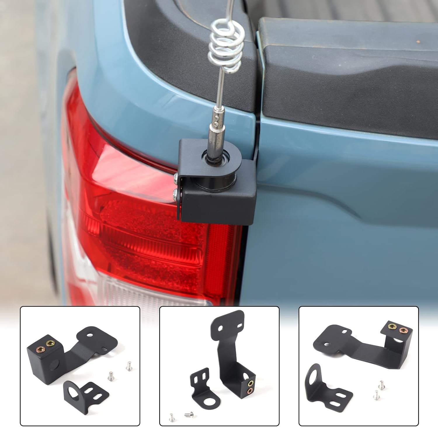 Soporte de antena para portón trasero de automóvil compatible con Ford Maverick 2022 2023, portón trasero izquierdo, soporte de antena para portón