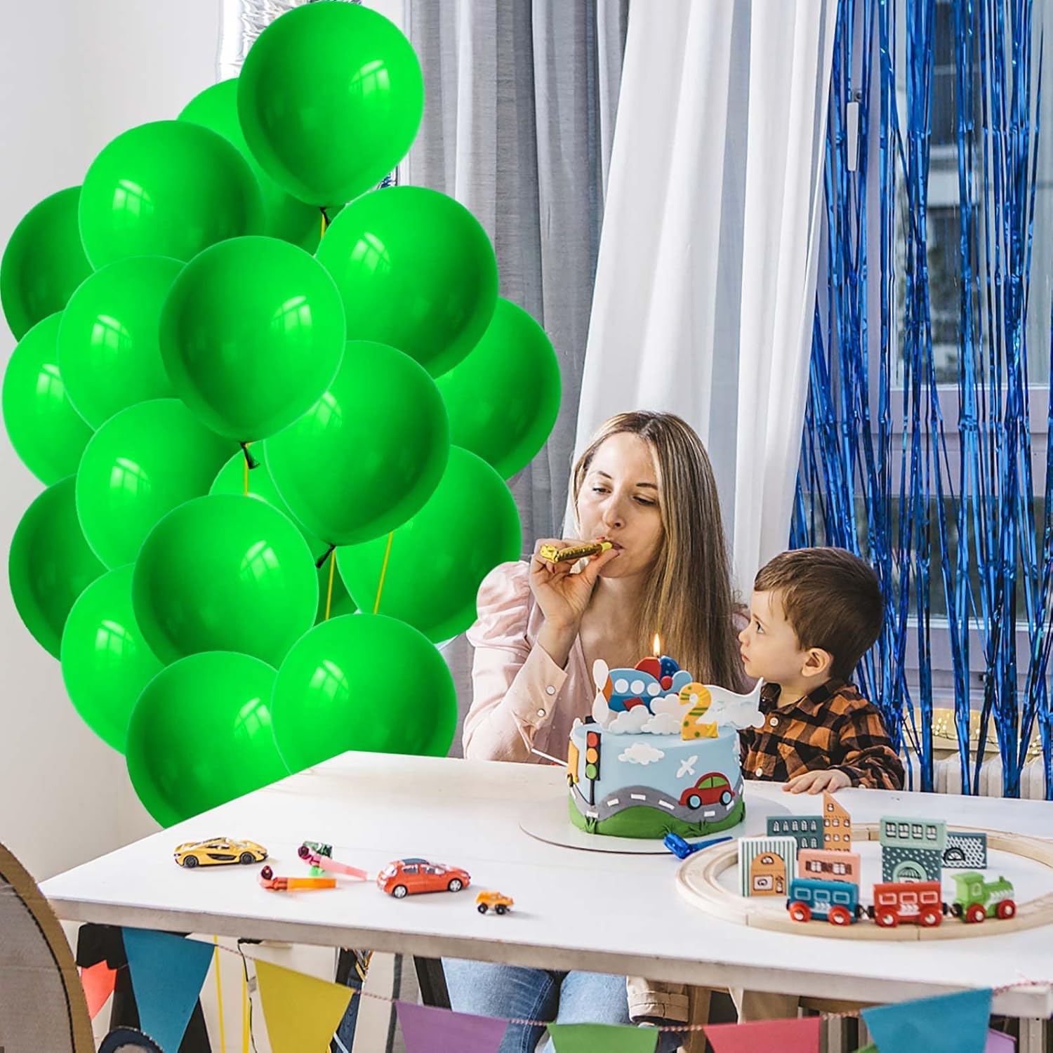 50 globos verdes para baby shower, boda, despedida de soltera, decoración de fiesta de cumpleaños