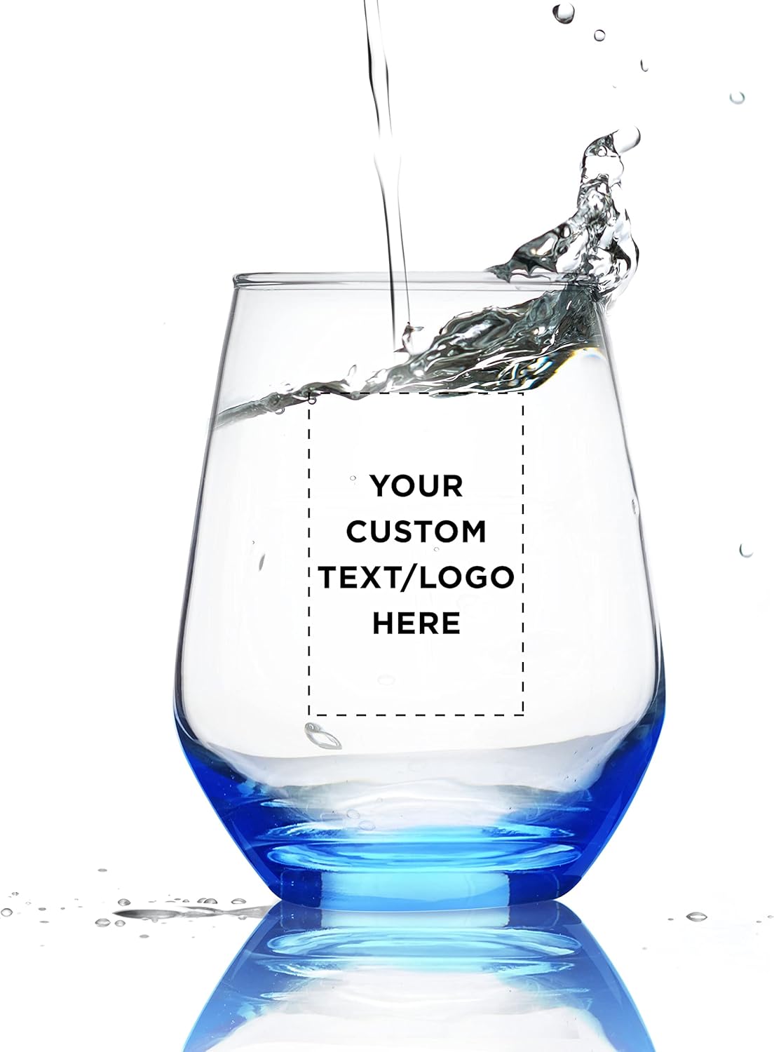 Copas de vino de sílice personalizadas sin tallo de 12 onzas, juego de 10, paquete personalizado a granel, cristalería de restaurante, perfectas