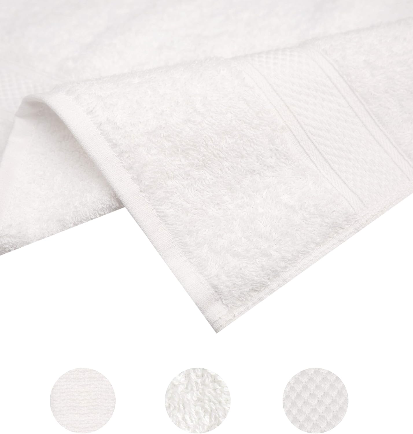 Pleasant Home – Juego de 6 toallas de baño (24 x 50 pulgadas), 100% algodón, 17.64 ozm, ligeras, suaves y absorbentes, para baño, para gimnasio,