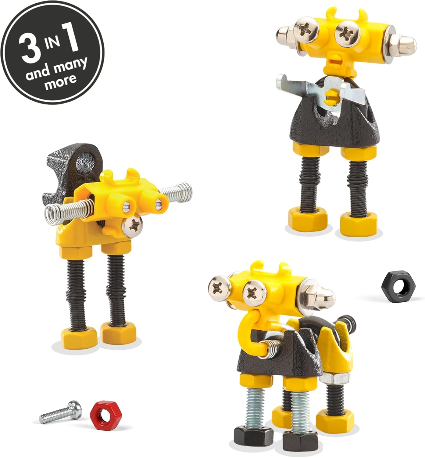 The Off Bits Juegos de construcción de juguetes kit de modelo de robot InfoBit para niños a partir de 6 años, mini juguetes STEM con tuercas y
