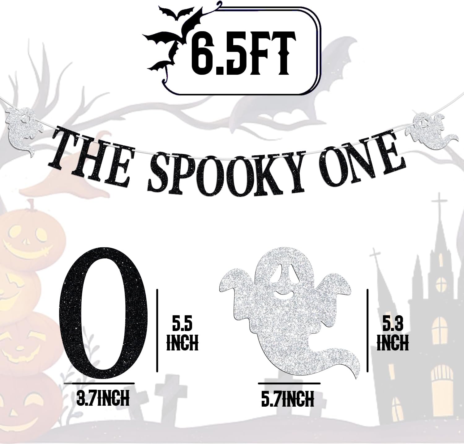 Cartel The Spooky One, cartel de Halloween para 1er cumpleaños, murciélago fantasma de Halloween, 1er cumpleañosbaby shower, suministros de