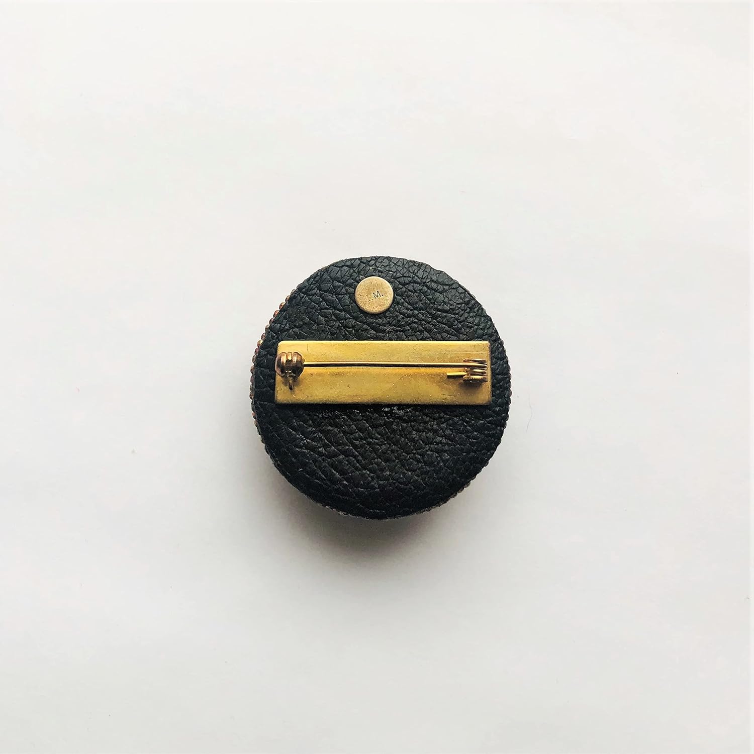 Victorian Genuine Cameo Brooch Embroidered OOAK Beadwoven Coffee Mocha Bronze Ladies of Style Gift