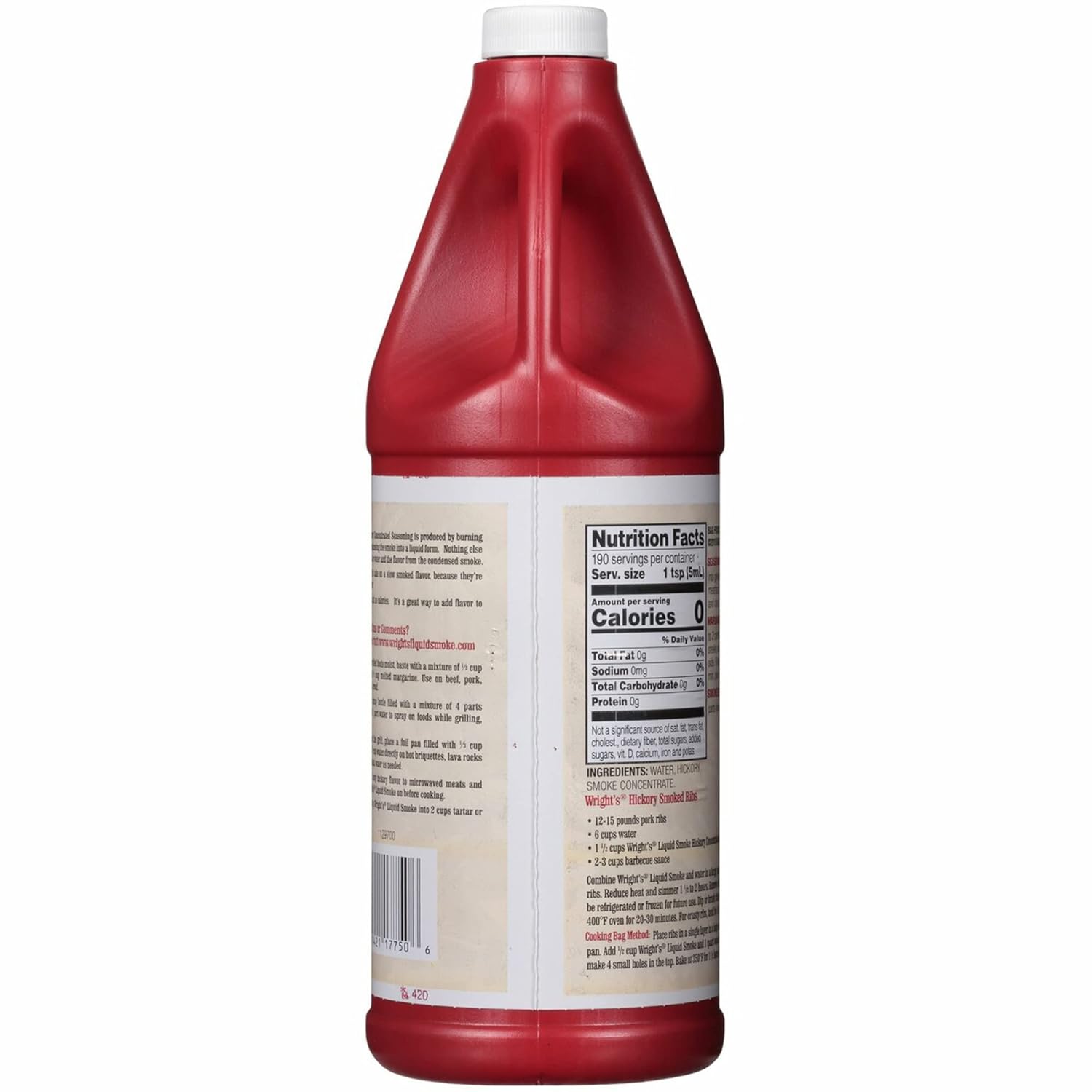 Wright’s – Condimento concentrado de nogal líquido de humo, botella de 32 onzas (paquete de 2) con cucharas giratorias By The Cup