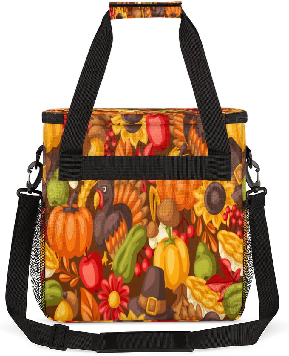 Bolsa de café de pavo de Acción de Gracias, decoración de Acción de Gracias, bolsa de almacenamiento de viaje, compatible con Keurig K-Mini o K-Mini