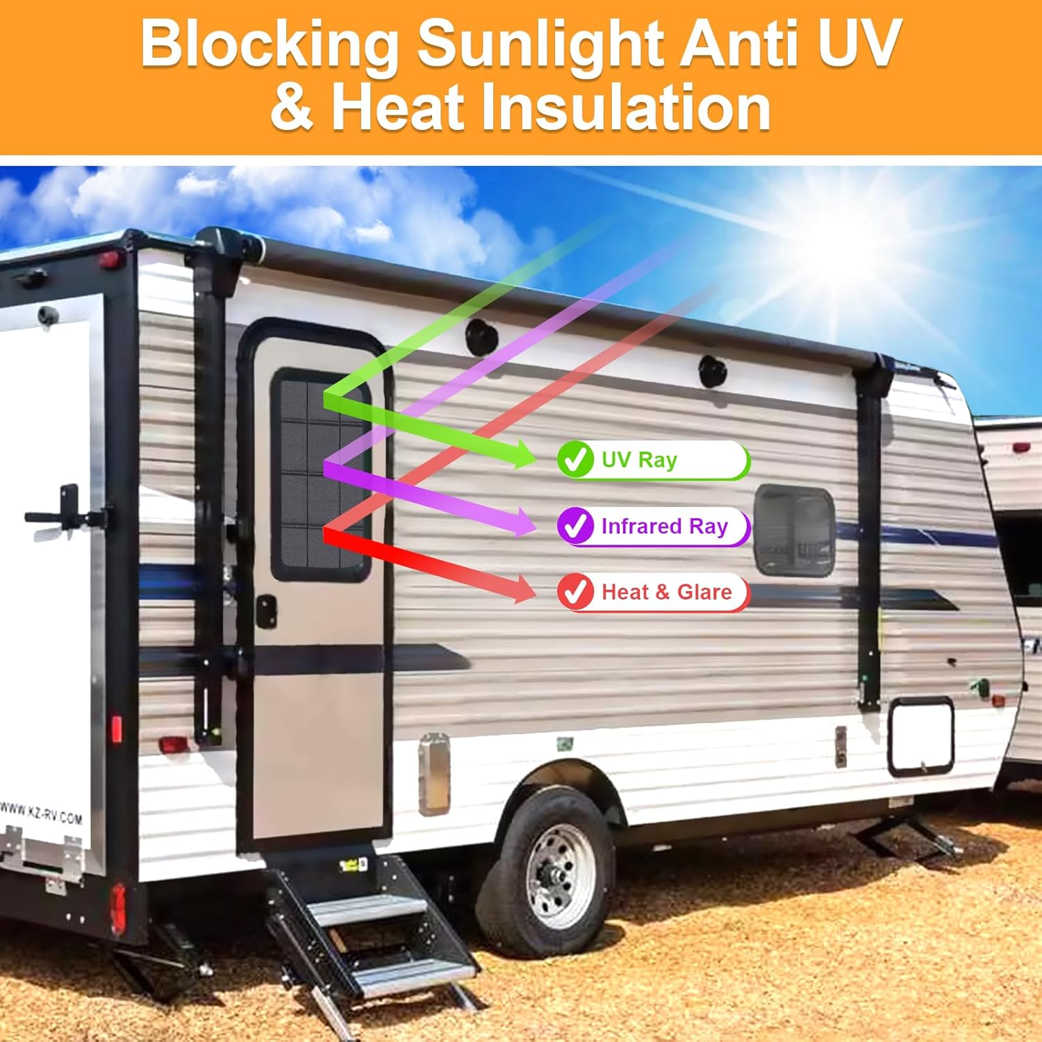 Spurtar Persiana magnética opaca para ventana de puerta de autocaravana, 25 x 16 pulgadas, accesorios de RV para interior, cubierta opaca para