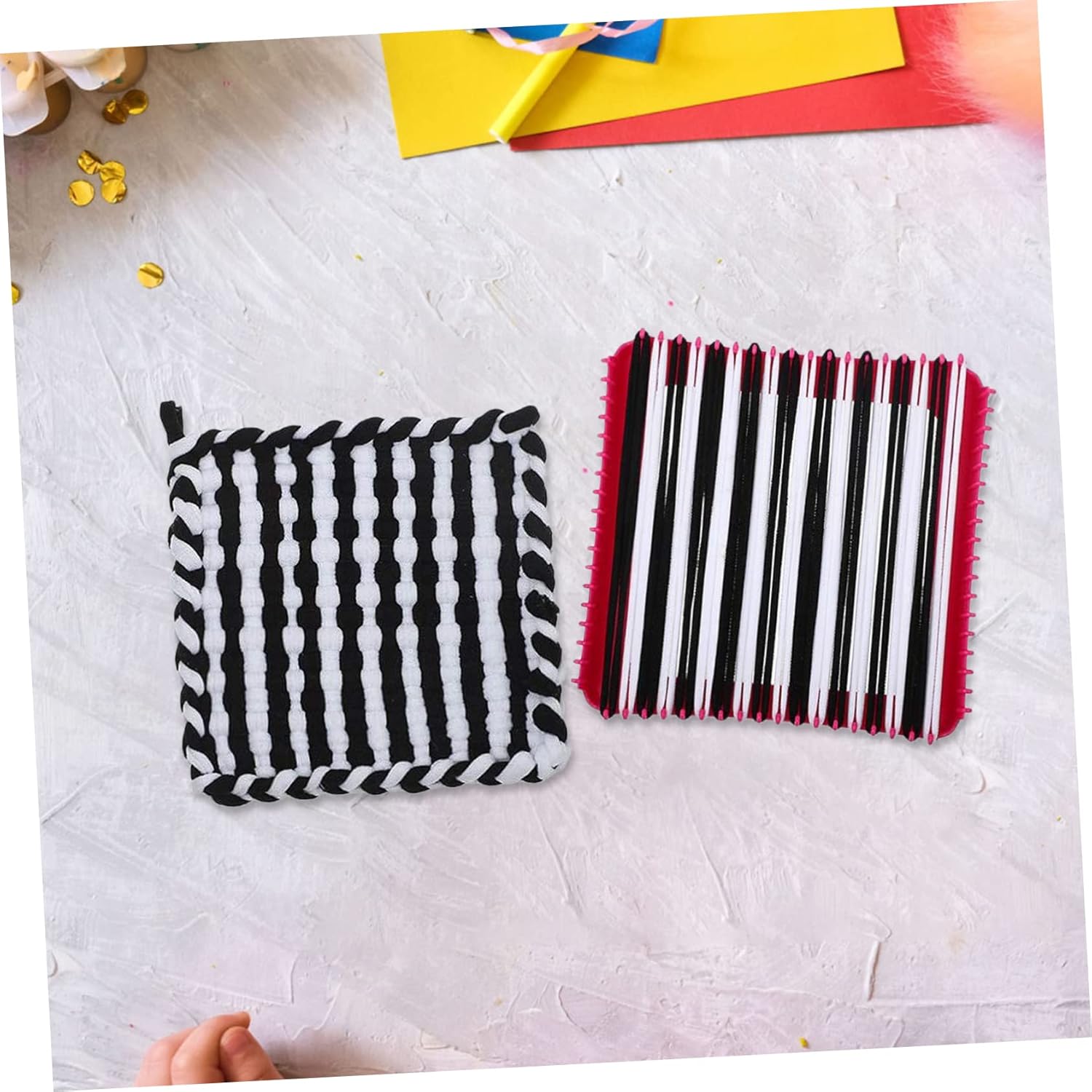 CHILDWEET 192 bucles de repuesto de banda elástica para agarradera, kit de tejido de bricolaje para tejer bucles para artes y manualidades