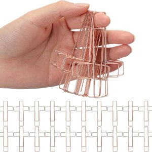 Tenceur 50 clips grandes para papel de cruz, divertidos, lindos y divertidos, clips estacionarios, abrazaderas de papel para marcado, diario, Tenceur 50 clips grandes para papel de cruz, divertidos, lindos y divertidos, clips estacionarios, abrazaderas de papel para marcado, diario,