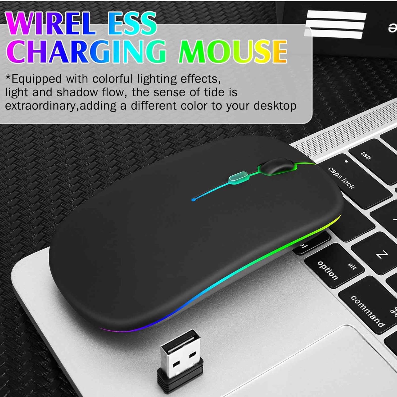 Ratón recargable Bluetooth para HP EliteBook 840 G3 portátil Bluetooth Ratón inalámbrico diseñado para portátilPCMaciPad proComputadoraTabletAndroid