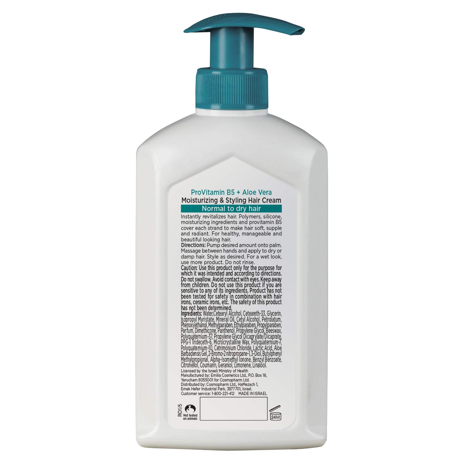 Natural Formula – Crema hidratante y estilizadora para el cabello para mujeres y hombres, crema hidratante para el cabello enriquecida con vitamina