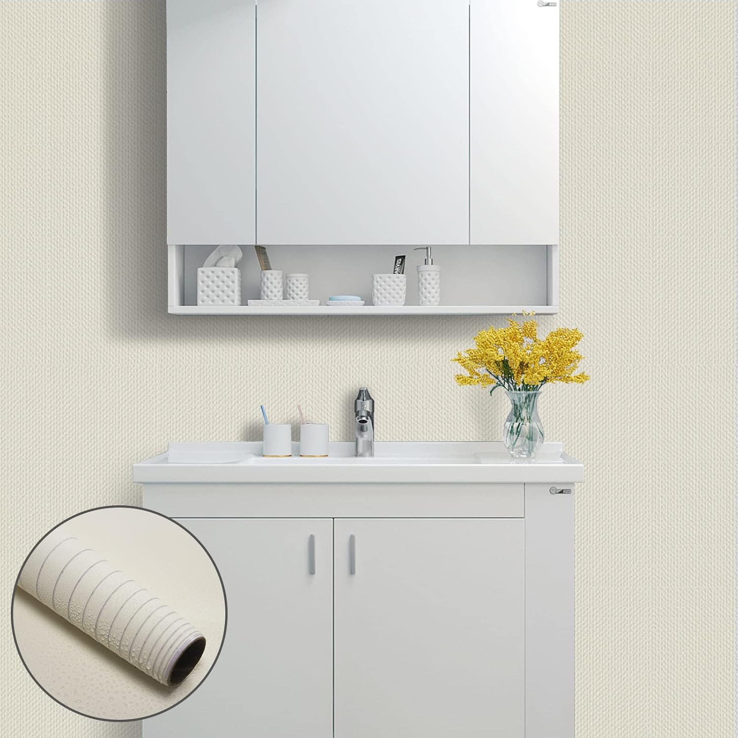 WAPANE Papel tapiz autoadhesivo para despegar y pegar de 15.9 x 75 pulgadas, papel adhesivo para armariosencimeras, impermeable, papel de pared