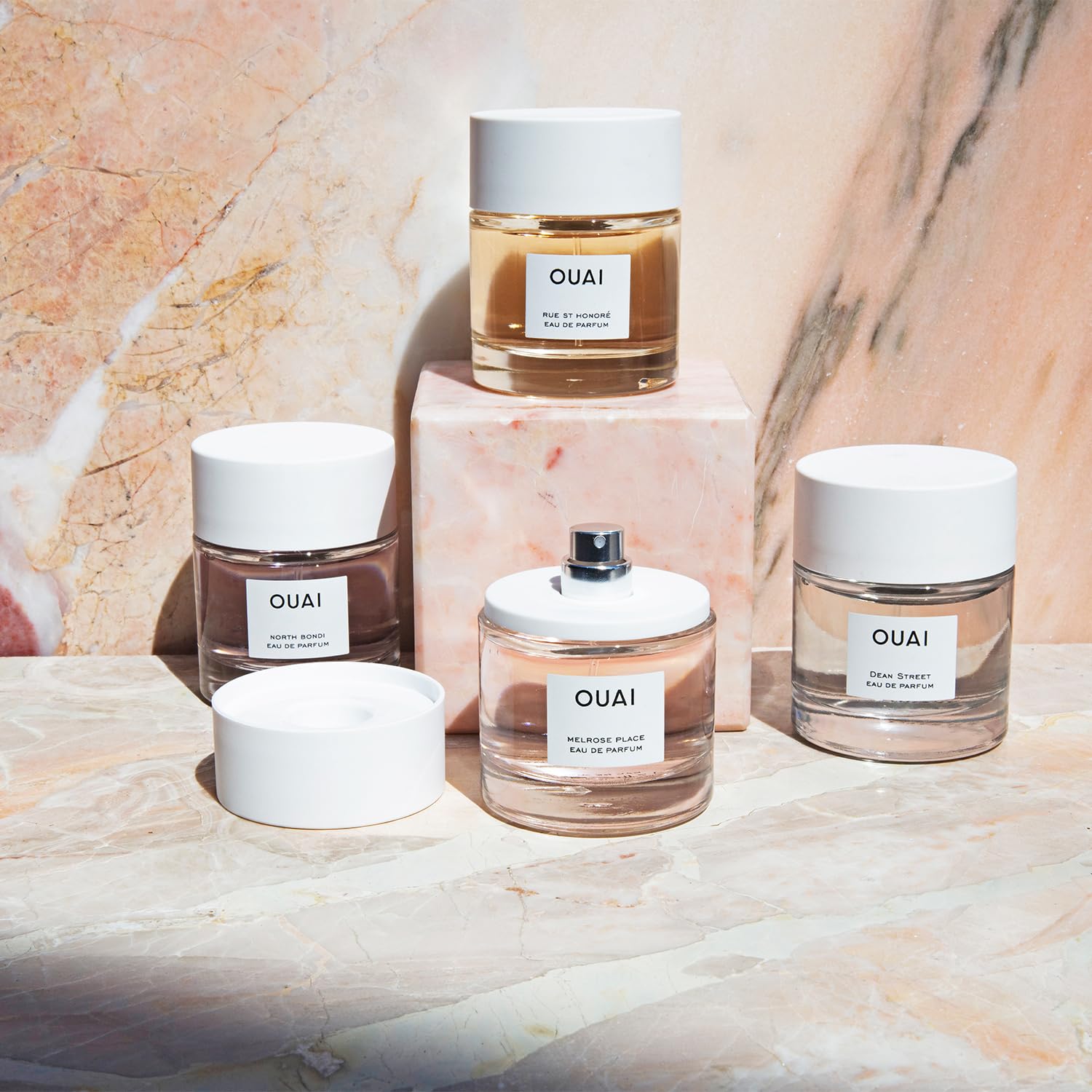 OUAI Rue St. Honore Eau de Parfum – Elegante perfume para mujer para el uso diario – Aroma floral fresco con notas de violeta, gardenia y delicados