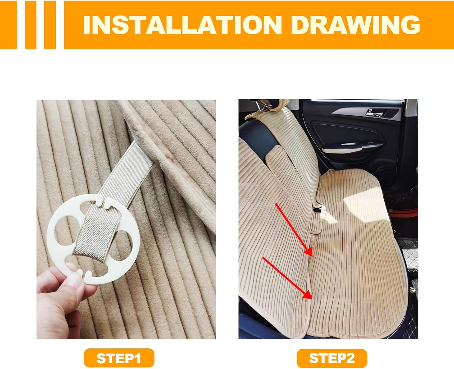 24 fundas de asiento de automóvil, gancho de metal para placa de ciruela, 12 fundas de plástico para asientos de automóvil + 12 piezas de gancho de