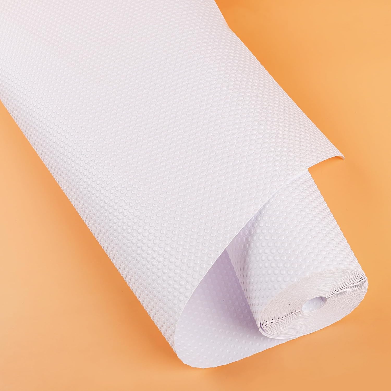 PABUSIOR Revestimiento para estantes de 10 pulgadas de ancho, fácil de cortar, blanco para cajones de cocina, impermeable, forros para gabinetes de