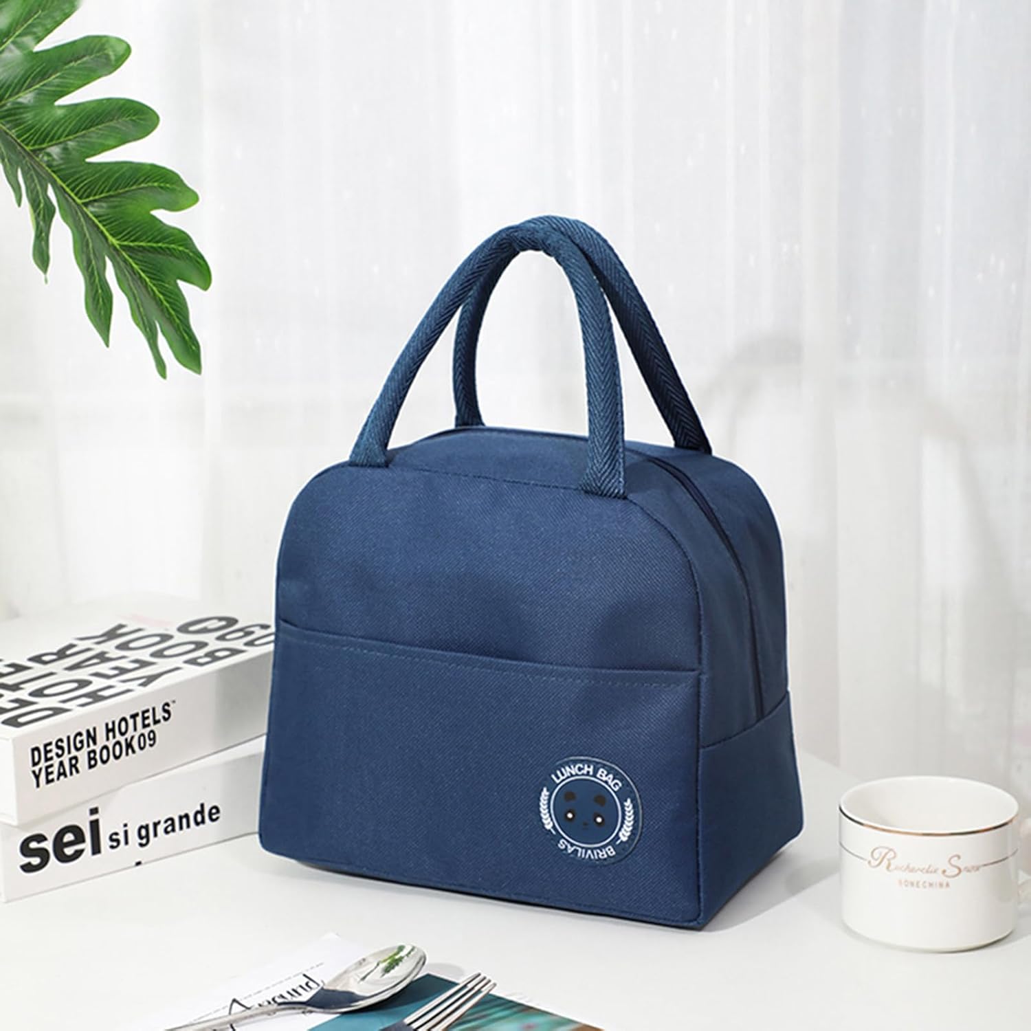 Hoomall Bolsa de almuerzo aislada, bolsa de almuerzo reutilizable para adultos, bolsas térmicas a prueba de fugas para el trabajo, oficina, picnic o